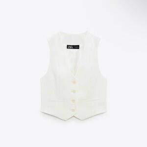 ZARA TAILORED SHORT WAISTCOAT